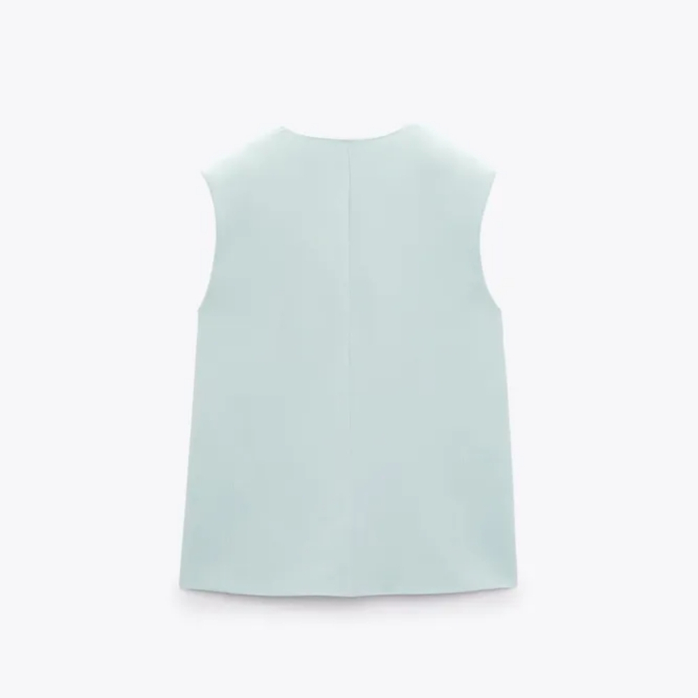 Zara Mint Vest & Shorts Set Small NWT - Picture 8 of 14